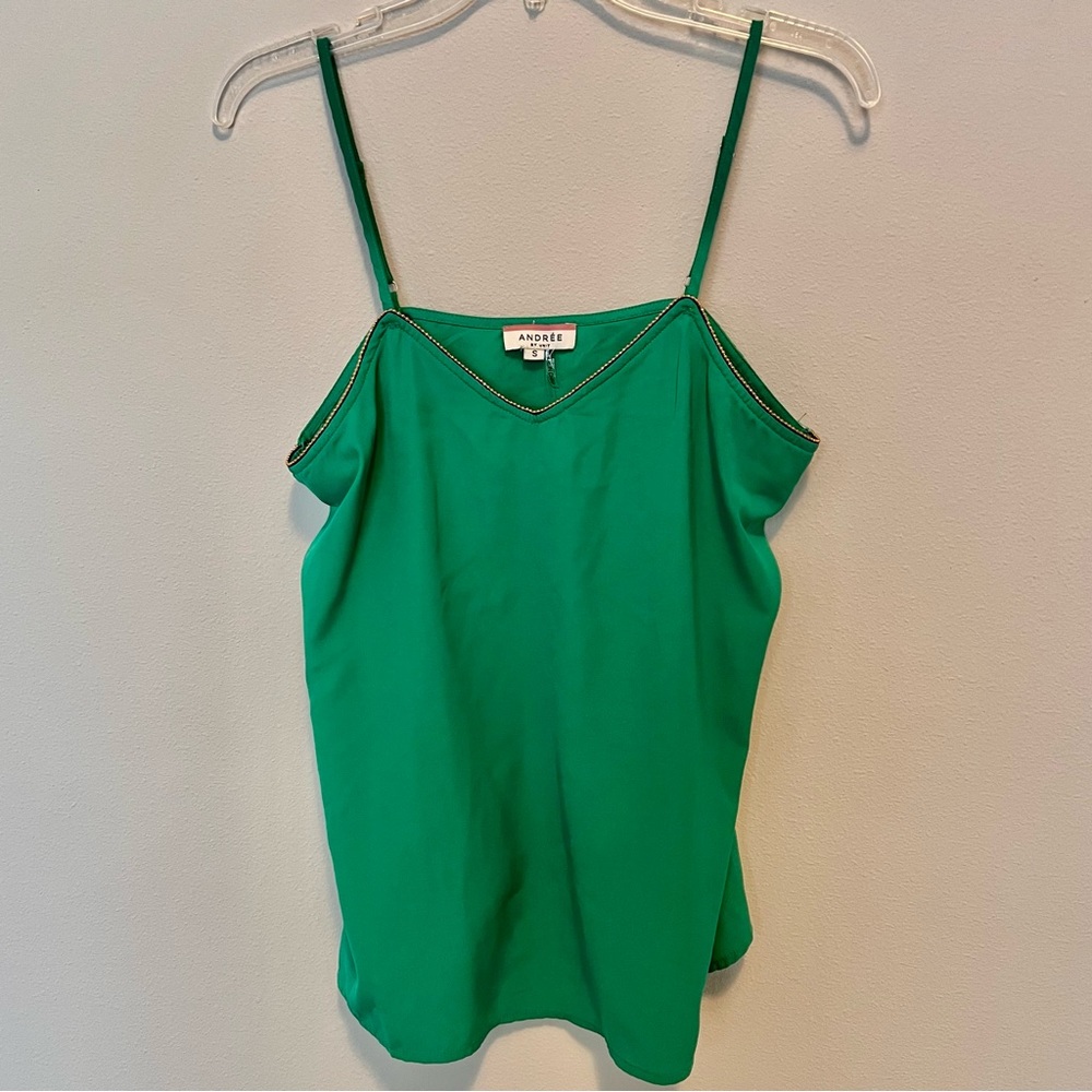 ☀️ Green Silk Tank